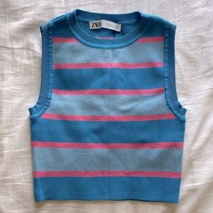 Zara knit crop tank